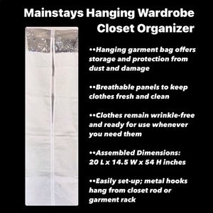 🛍 Mainstays Hanging Wardrobe Closet Organizer